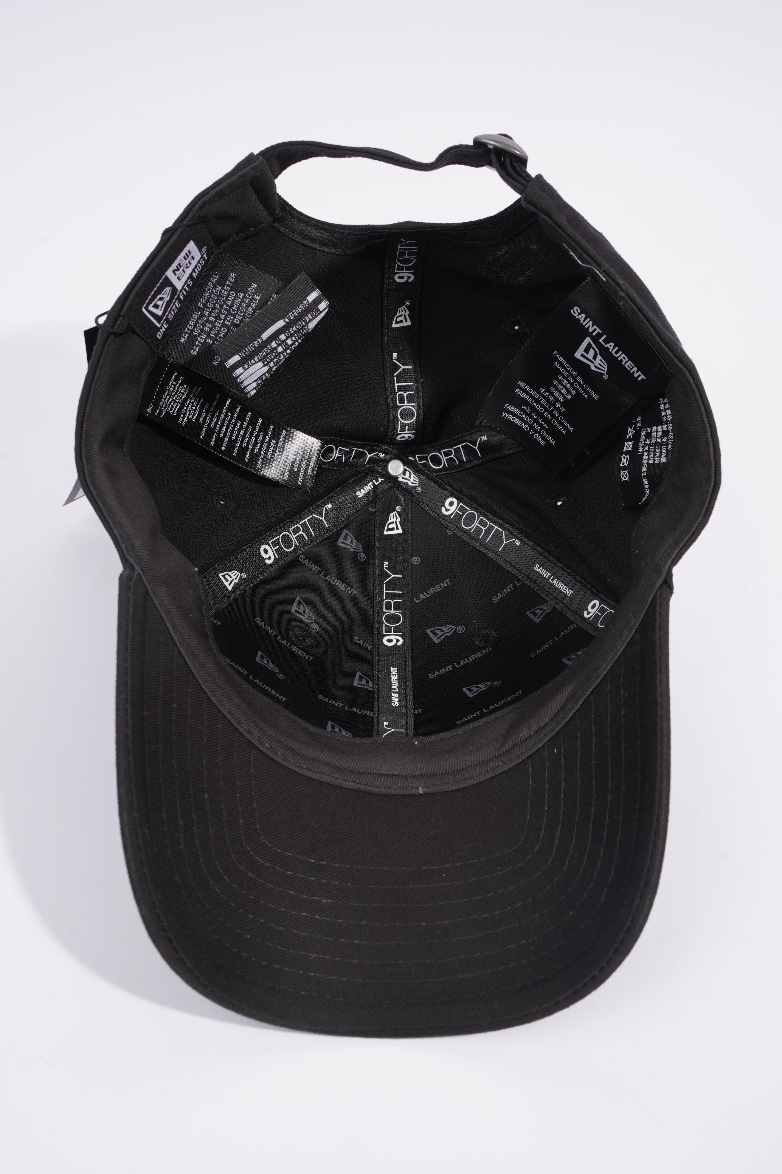 Saint Laurent YSL Logo Cap Black Cotton 56cm - 62cm