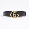 Gucci Marmont Belt Black / Gold Leather 70cm 28"