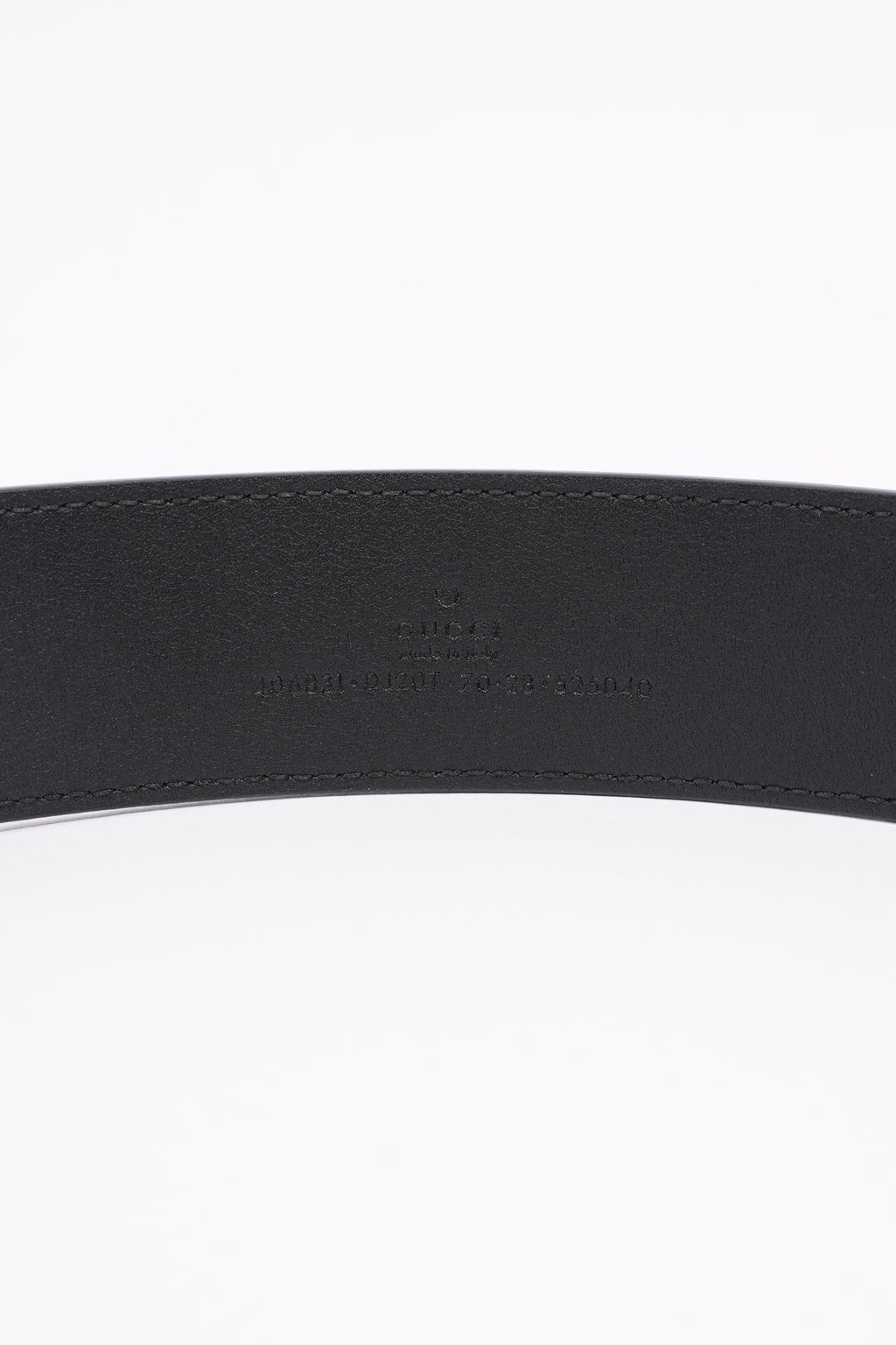 Gucci Marmont Belt Black / Gold Leather 70cm 28"