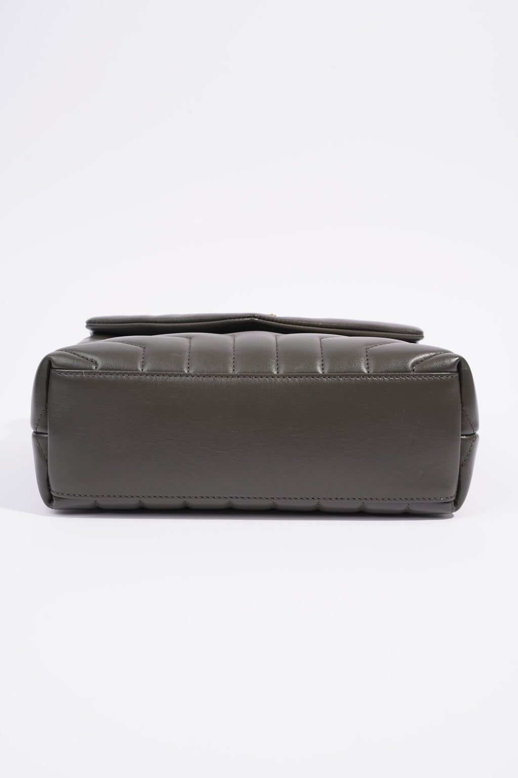 Saint Laurent Lou Lou Grey Calfskin Leather Small