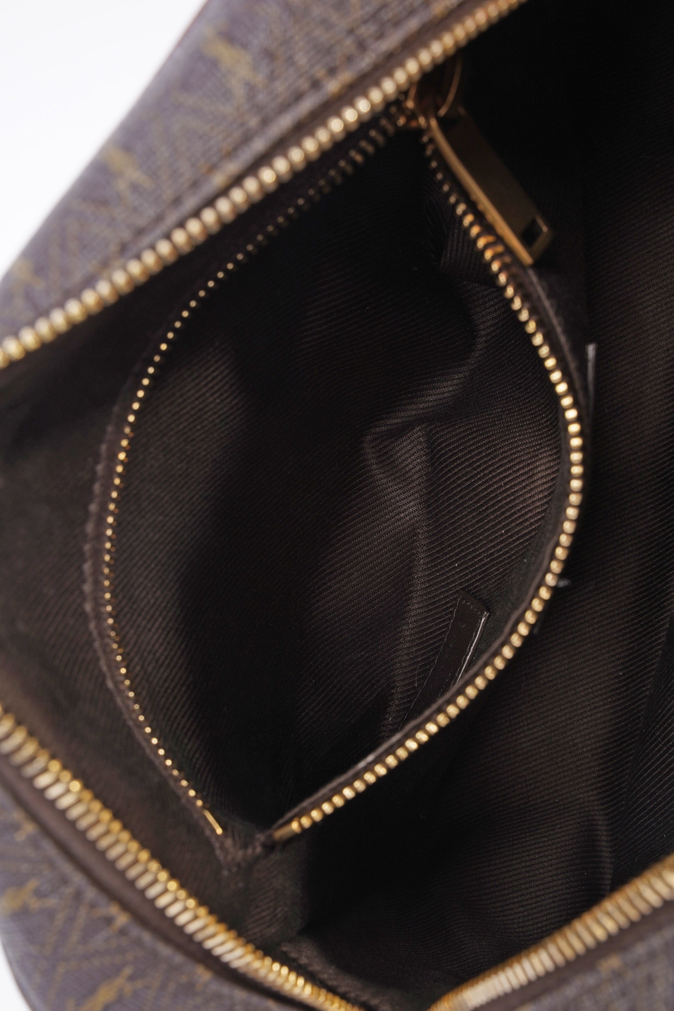 Saint Laurent Le Monogramme Camera Chestnut Cassandre Canvas Coated Canvas