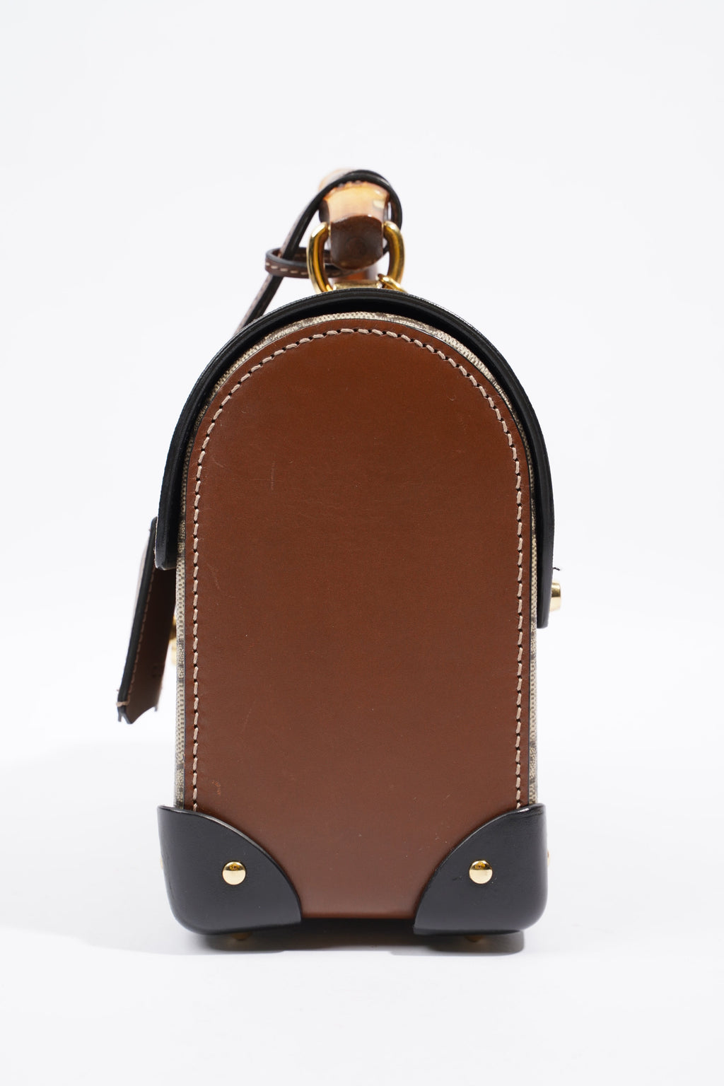 Gucci Padlock Bamboo Top Handle Supreme / Black Coated Canvas Small