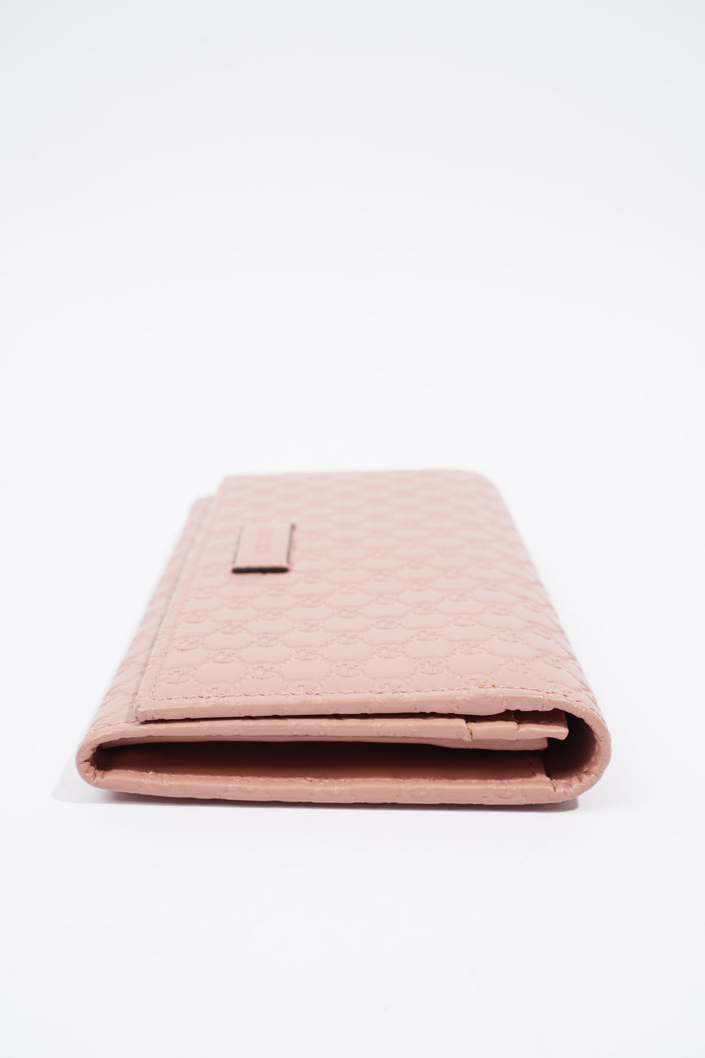 Gucci GG Supreme Long Wallet Pink Leather