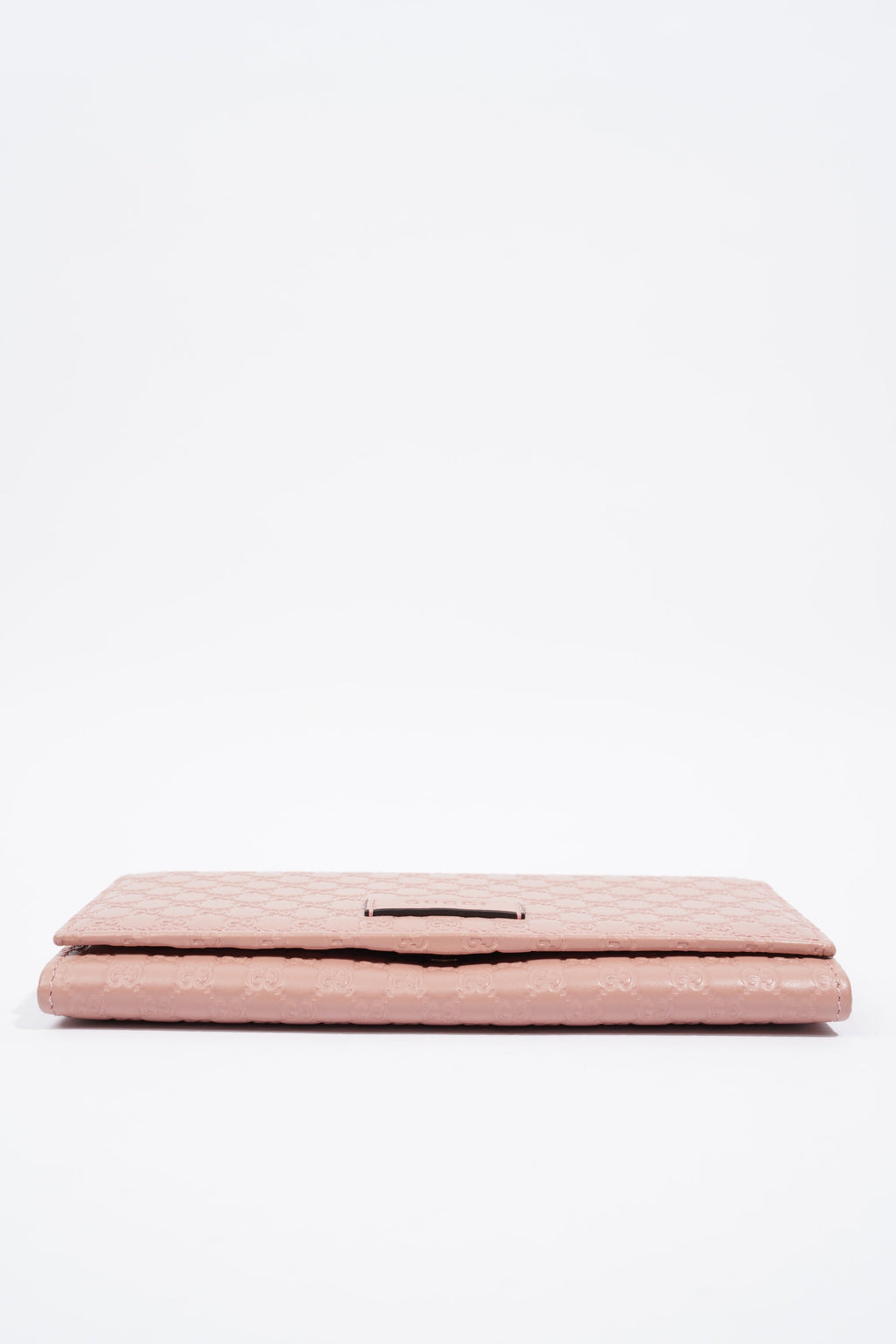 Gucci GG Supreme Long Wallet Pink Leather