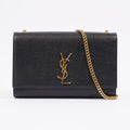 Saint Laurent Kate Black Leather Medium