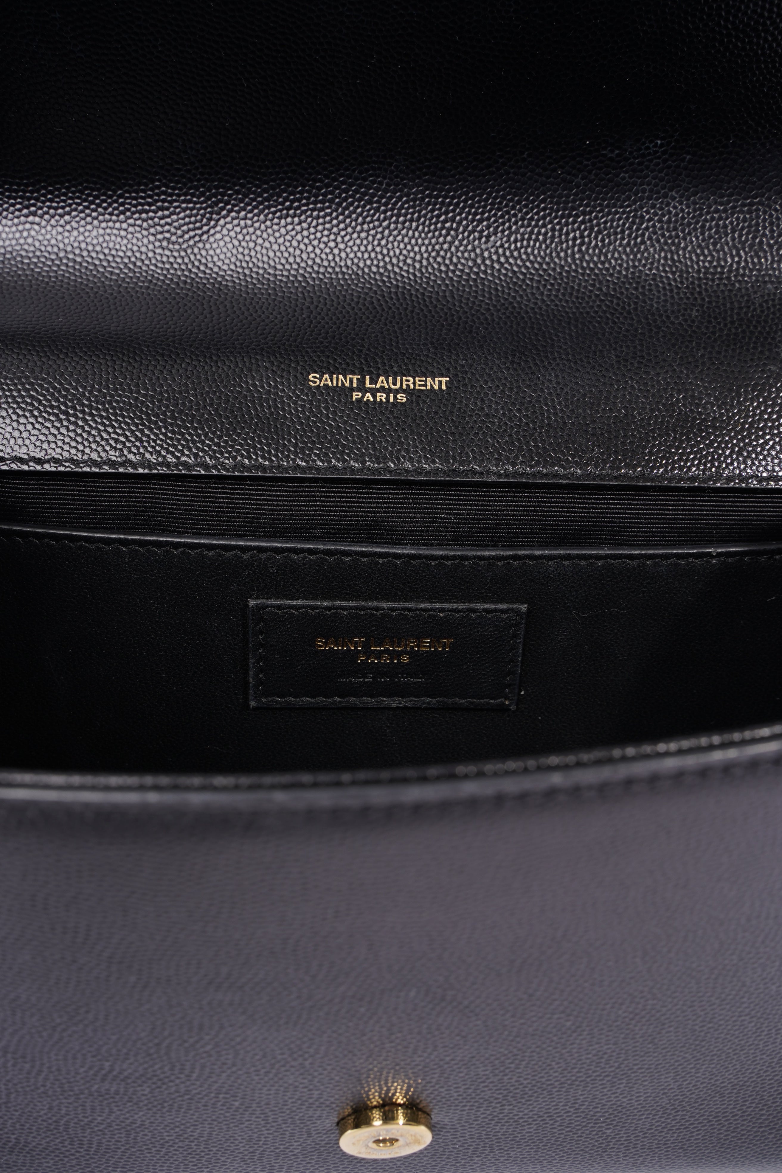 Saint Laurent Kate Black Leather Medium