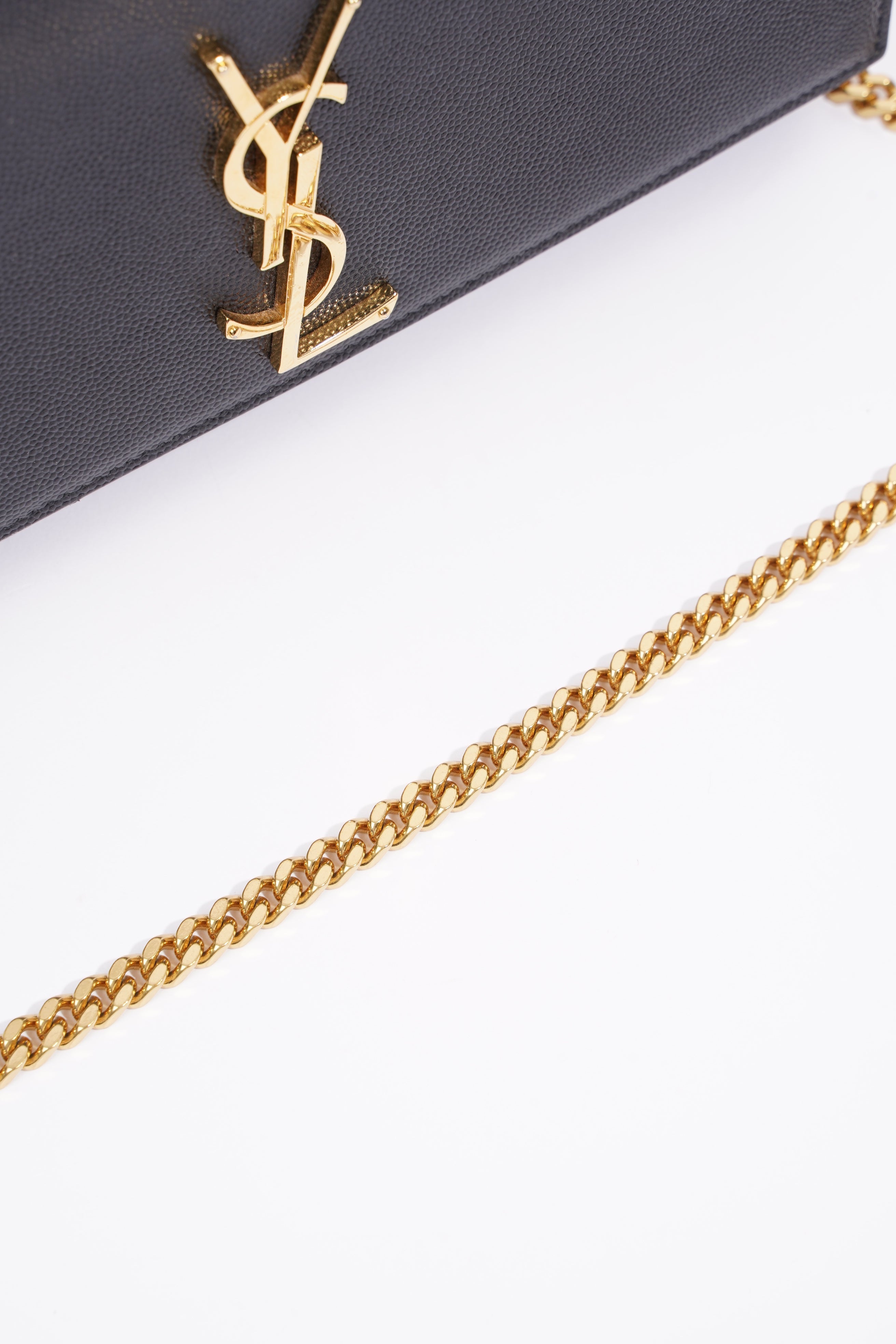 Saint Laurent Kate Black Leather Medium