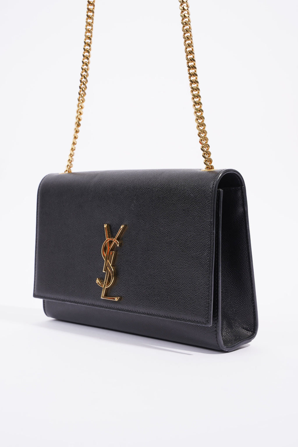 Saint Laurent Kate Black Leather Medium