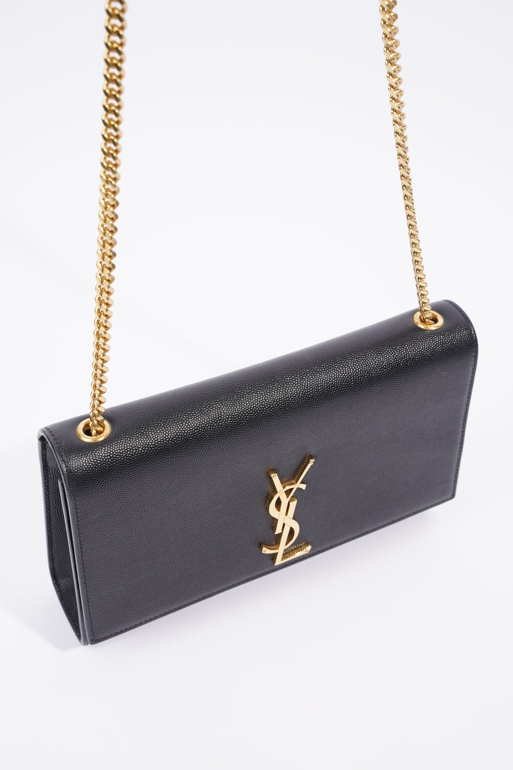 Saint Laurent Kate Black Leather Medium