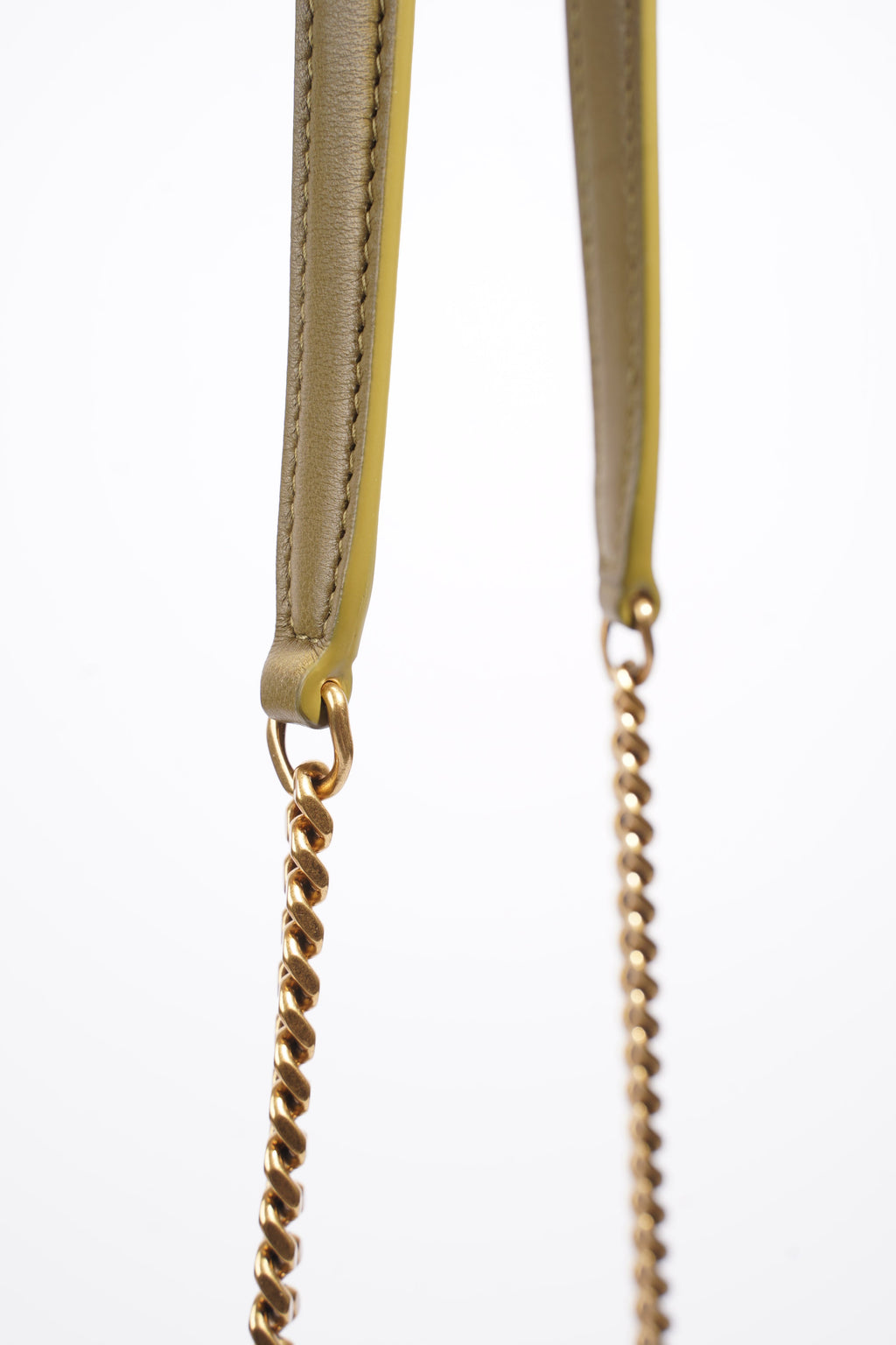 Saint Laurent Toy Puffer Khaki Lambskin Leather