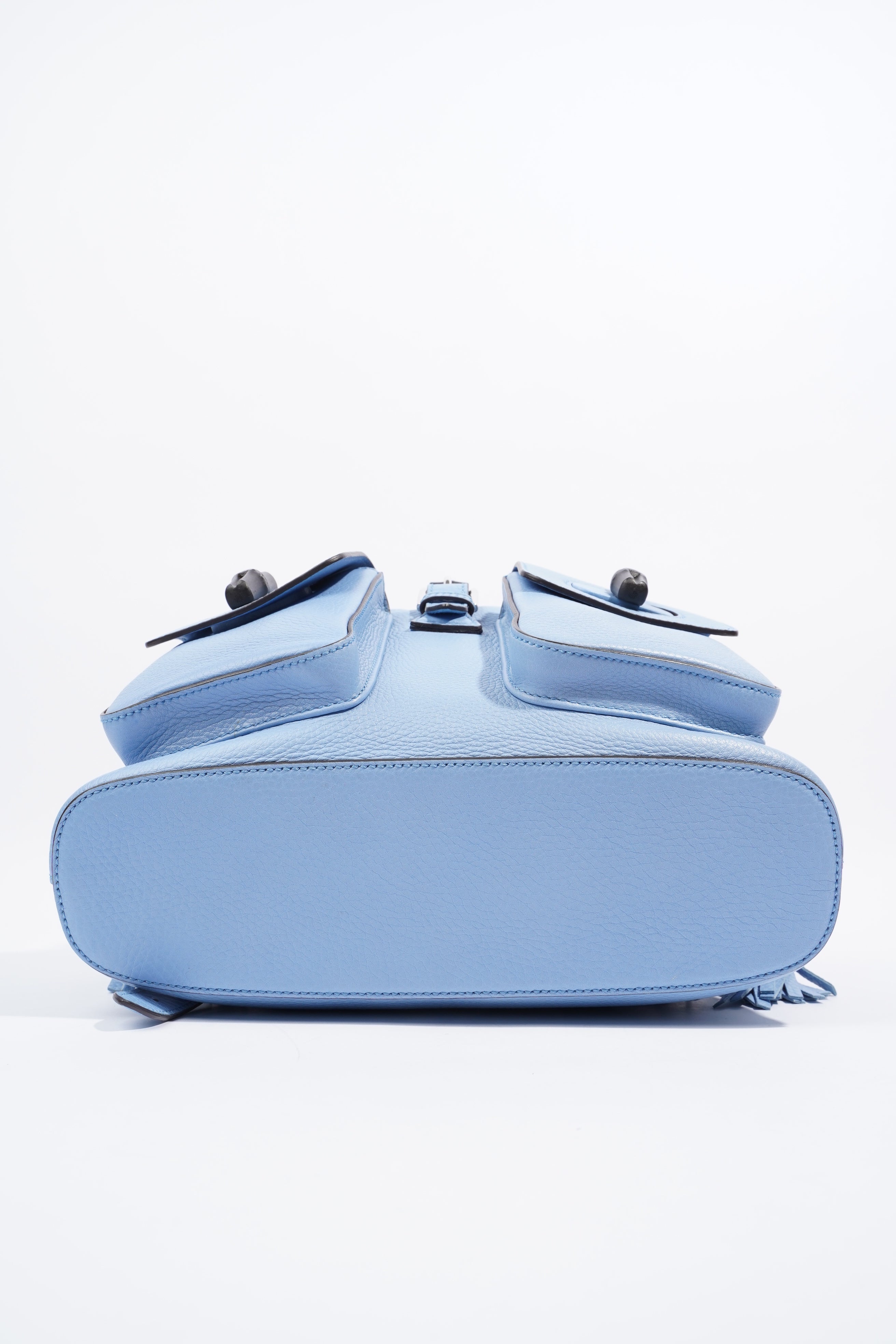 Gucci Bamboo Baby Blue Leather