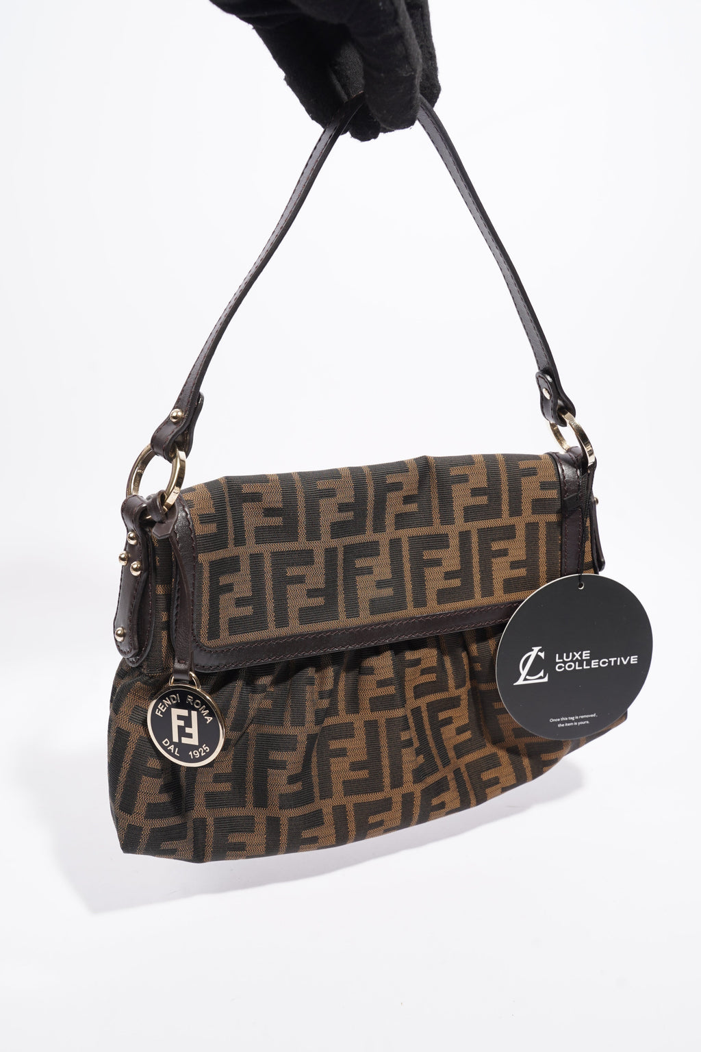 Fendi Medium Chef Fendi Zucca Brown Canvas