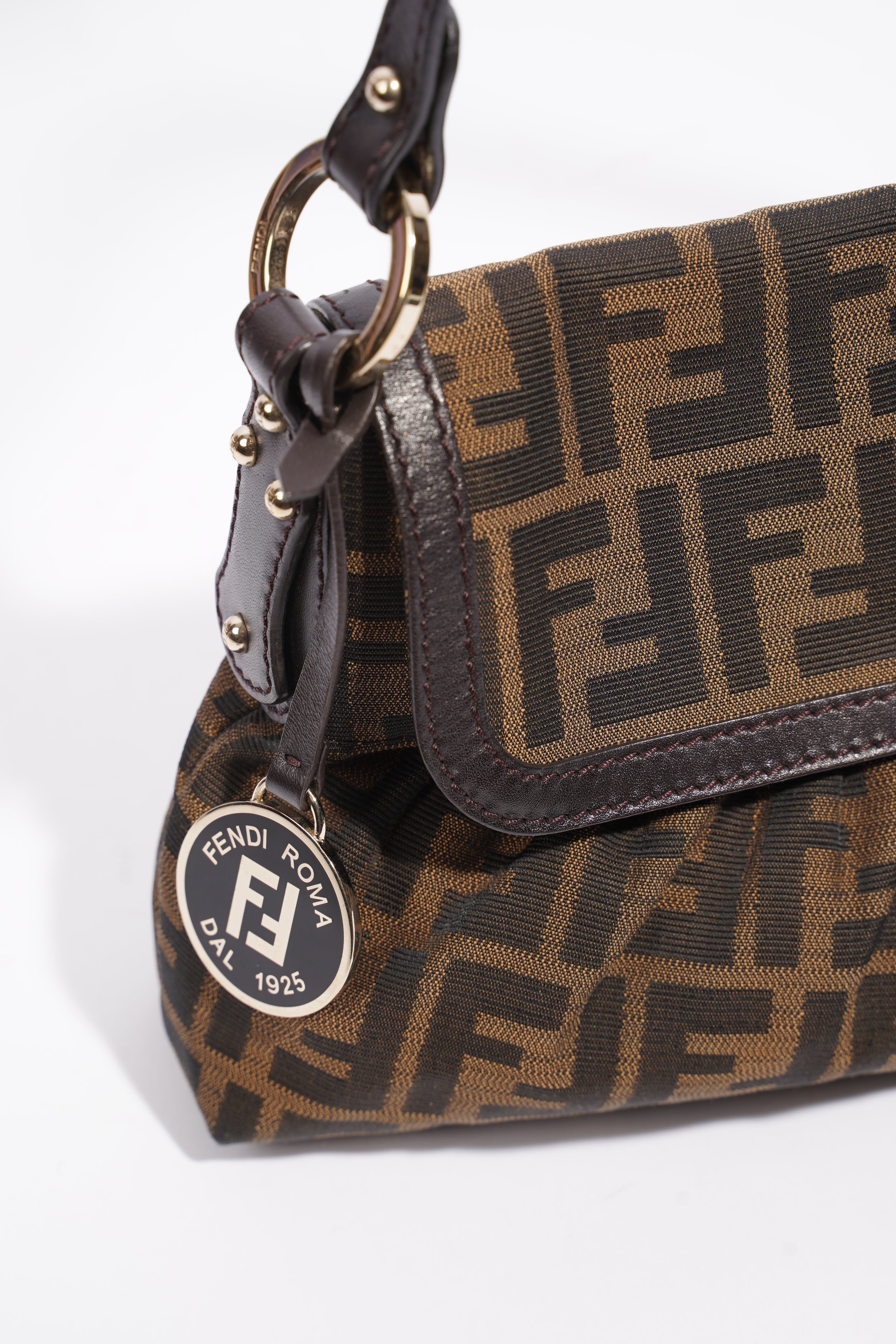 Fendi Medium Chef Fendi Zucca Brown Canvas