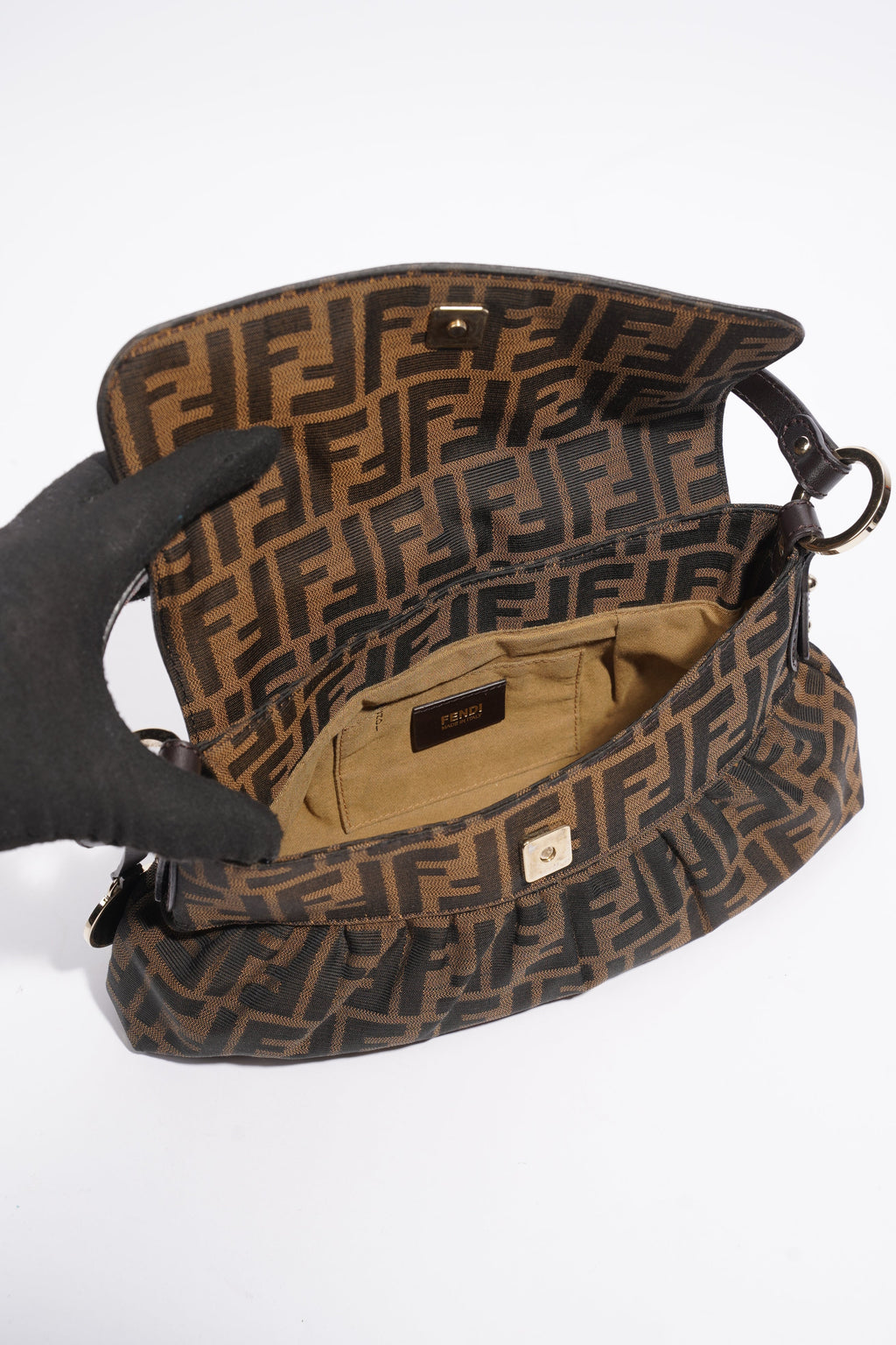 Fendi Medium Chef Fendi Zucca Brown Canvas