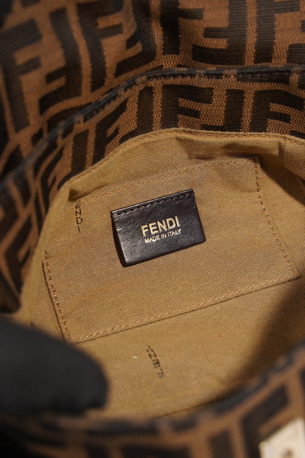 Fendi Medium Chef Fendi Zucca Brown Canvas