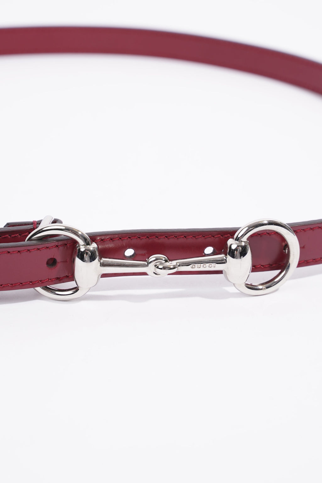 Gucci Horsebit Belt Burgundy Leather 38"