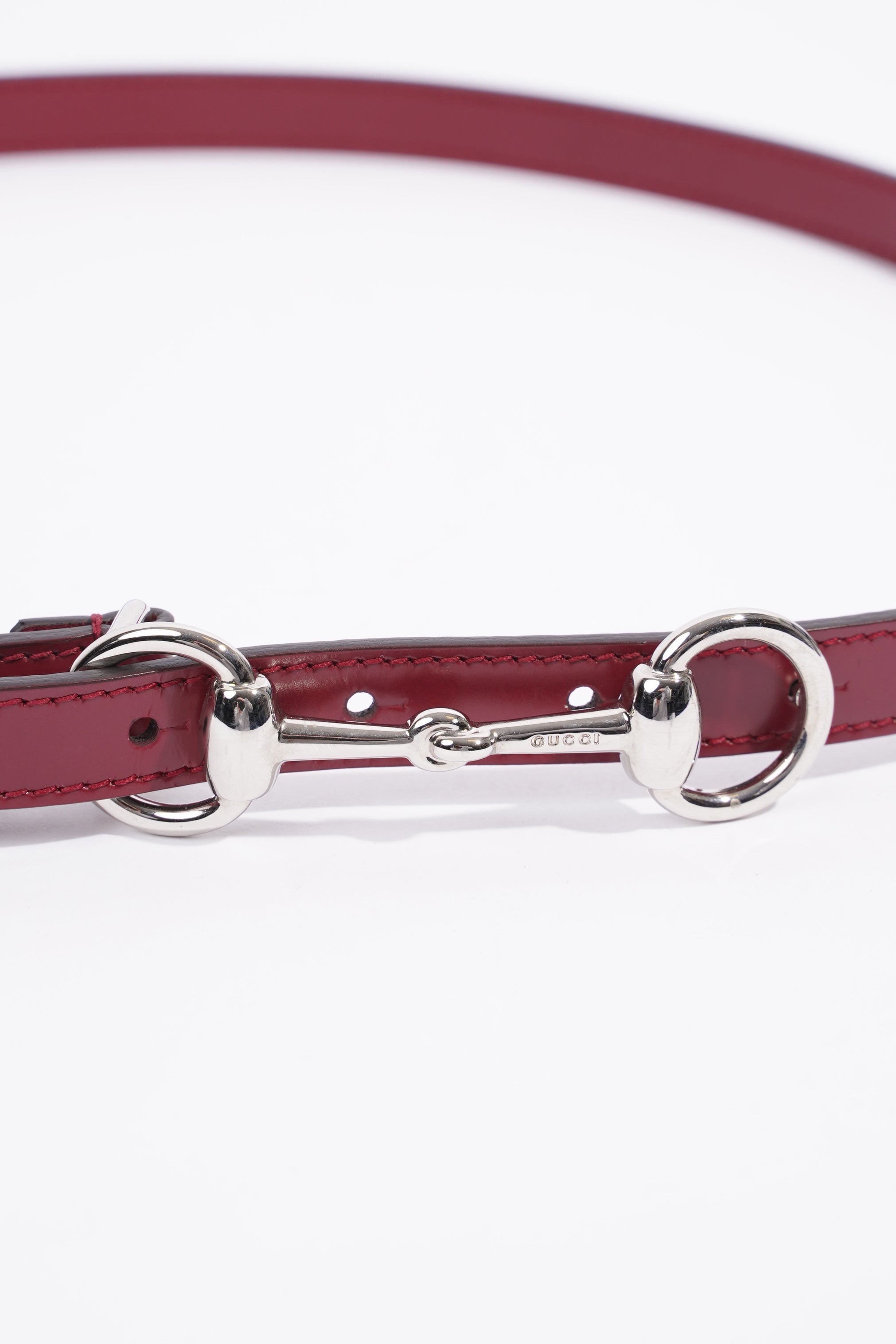 Gucci Horsebit Belt Burgundy Leather 38"