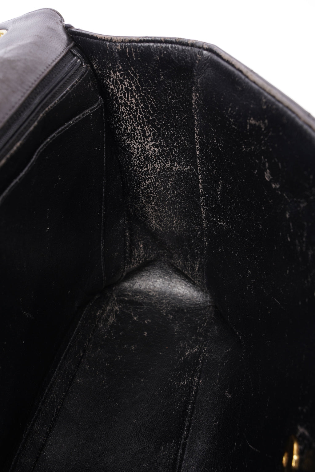 Chanel Classic Single Flap Jumbo Black Calfskin Leather