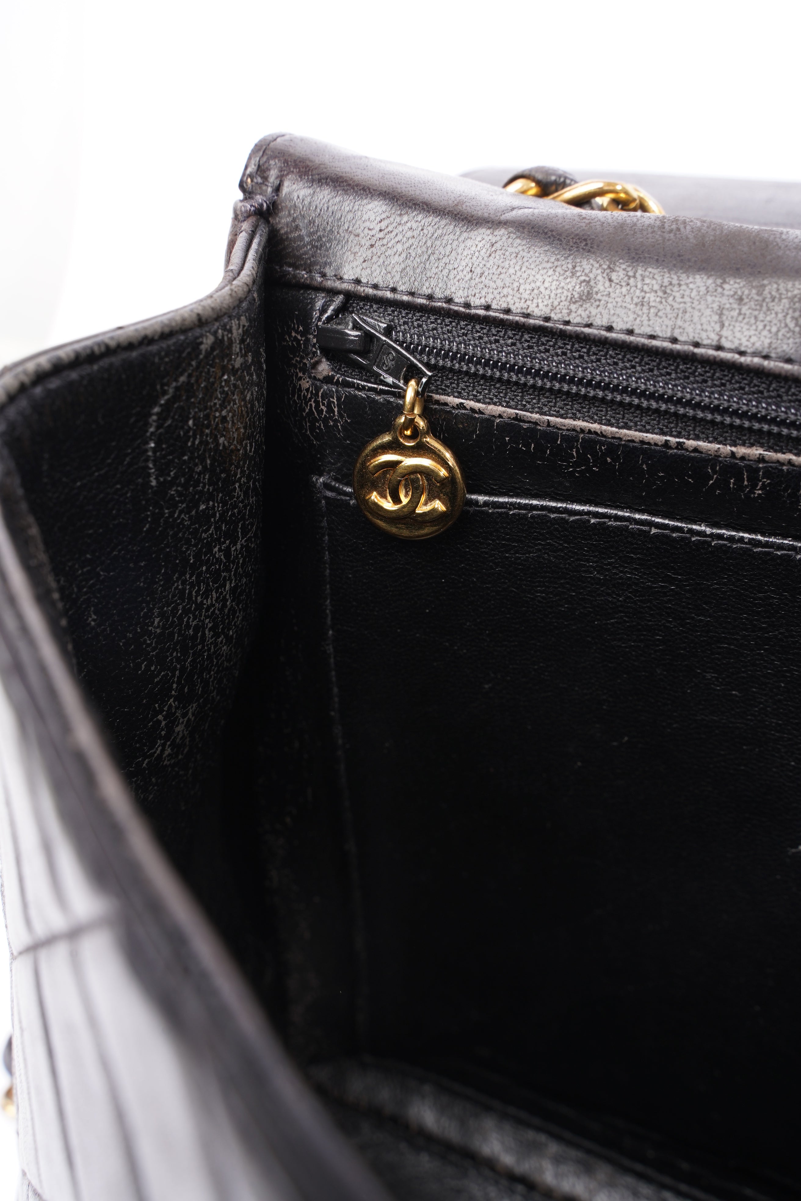 Chanel Classic Single Flap Jumbo Black Calfskin Leather
