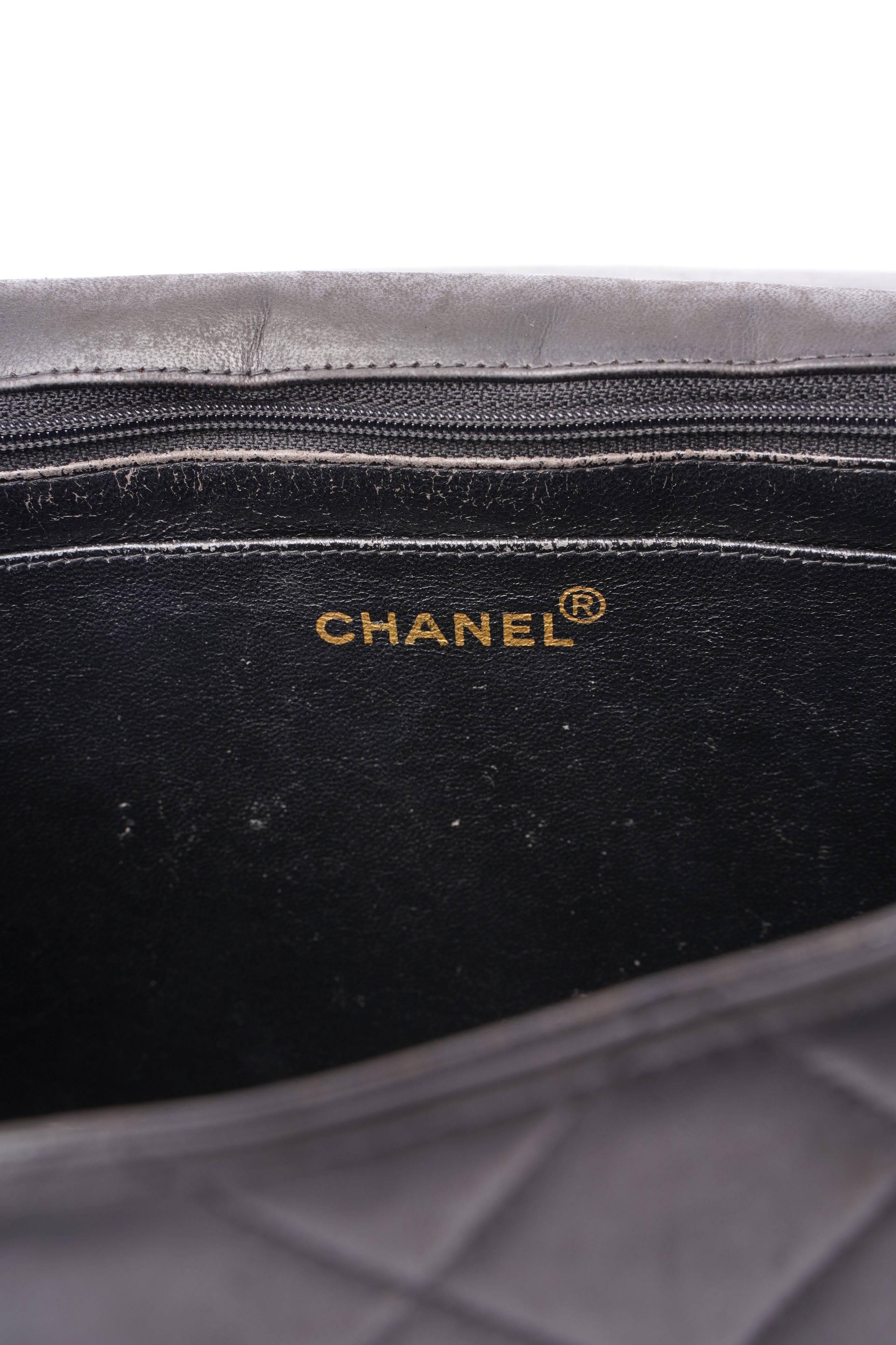 Chanel Classic Single Flap Jumbo Black Calfskin Leather