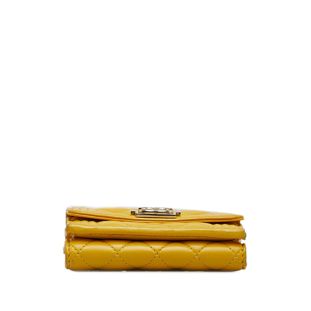 Chanel Boy Flap Compact Wallet (SHG-GimQKu)