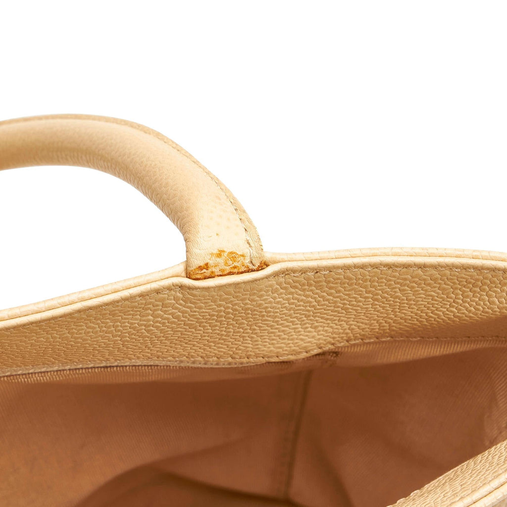 Chanel CC Caviar Leather Tote Bag (SHG-32116)