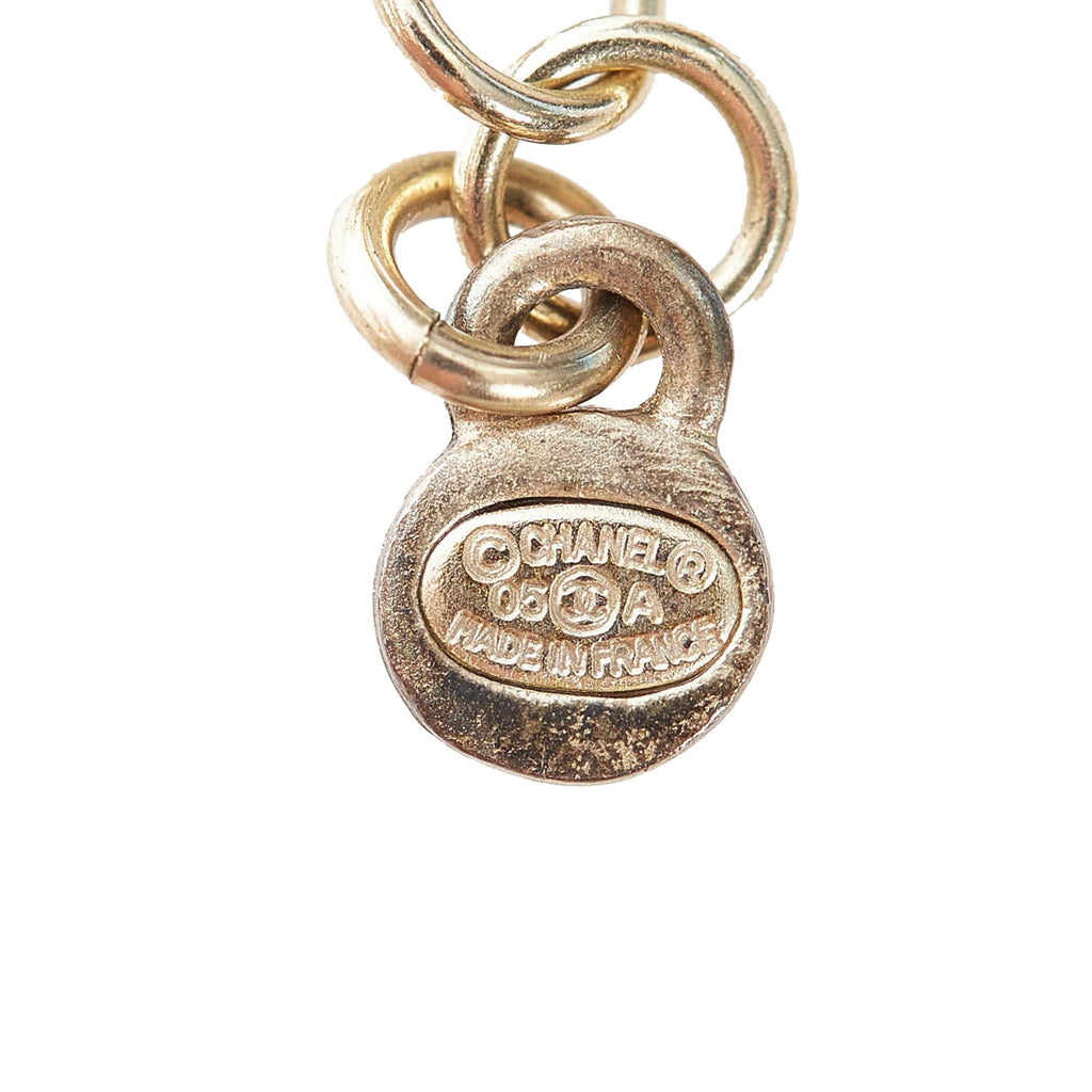 Chanel CC Faux Pearl Pendant Necklace (SHG-30618)