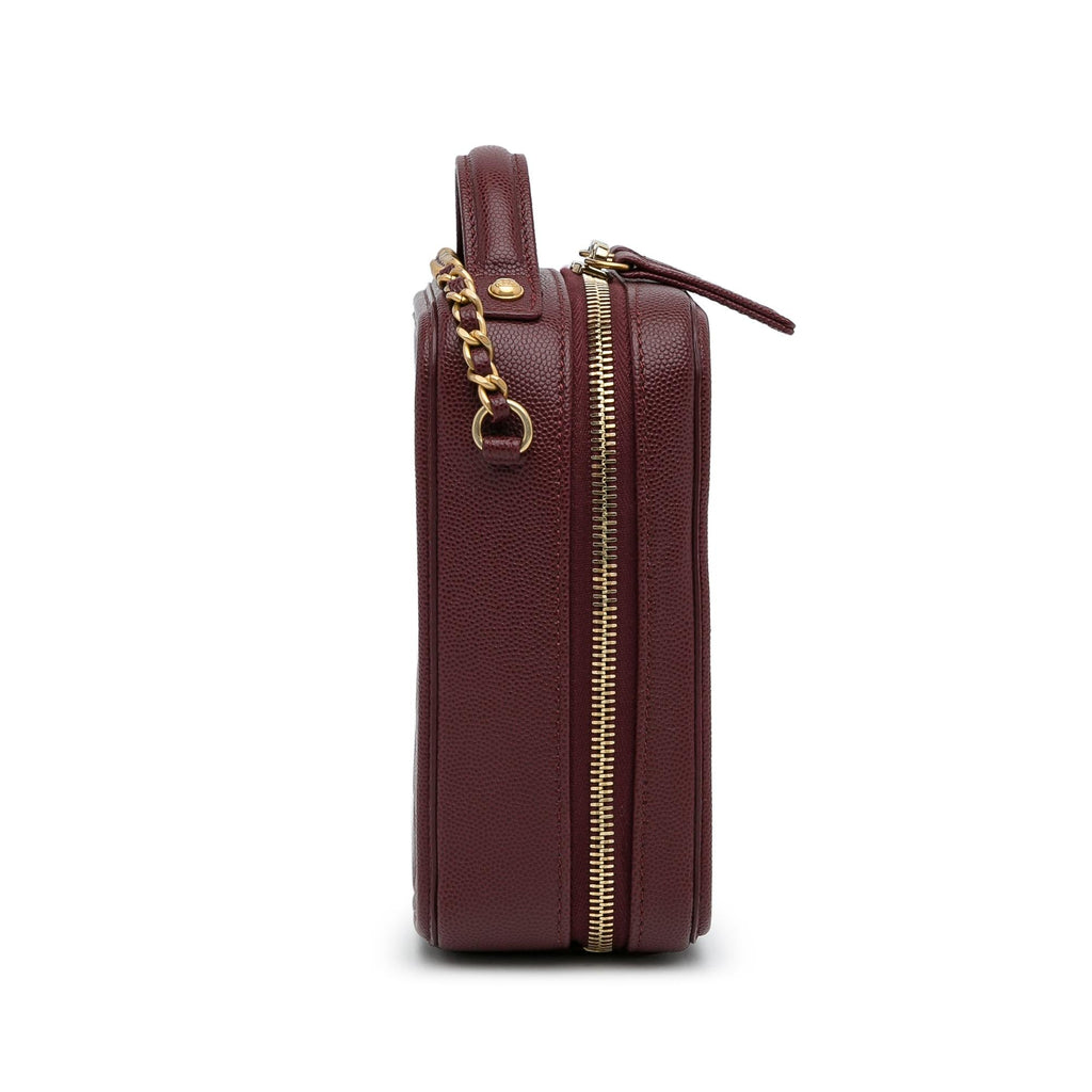 Chanel CC Filigree Caviar Vanity Case (SHG-wa4iNZ)