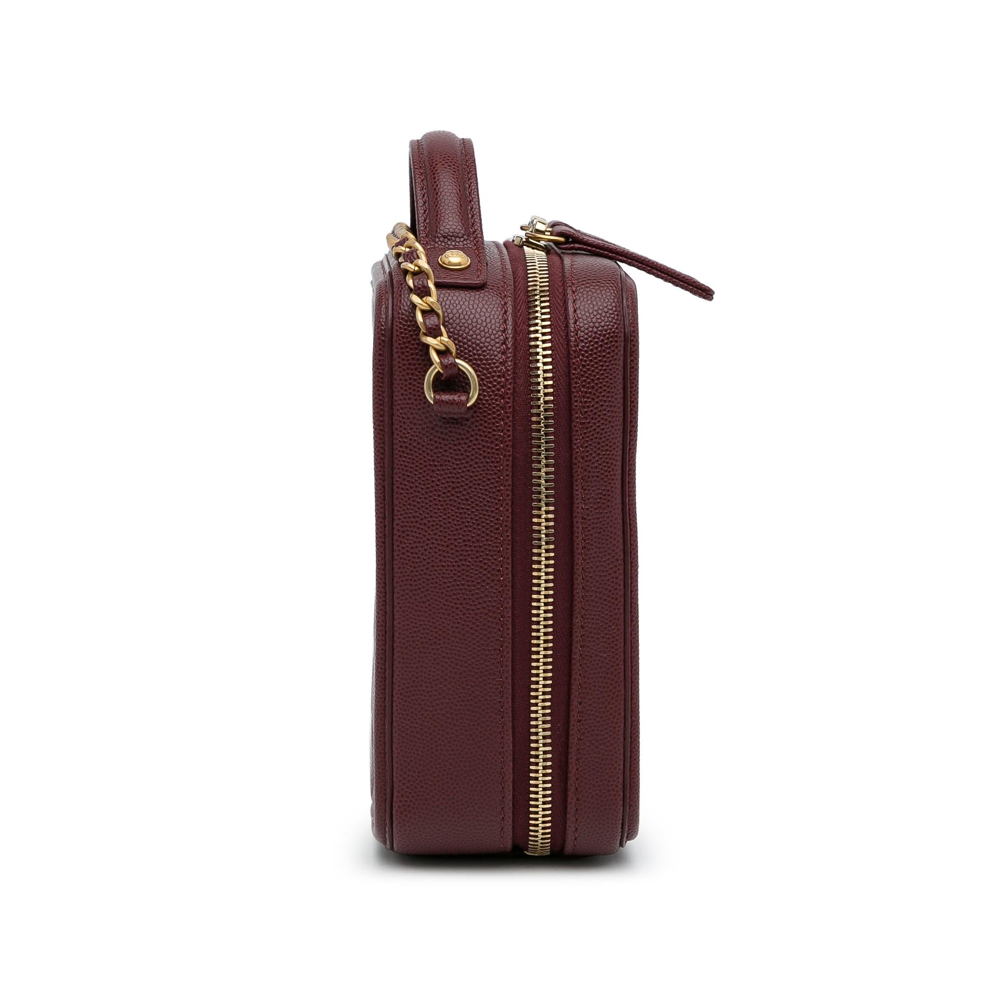 Chanel CC Filigree Caviar Vanity Case (SHG-wa4iNZ)