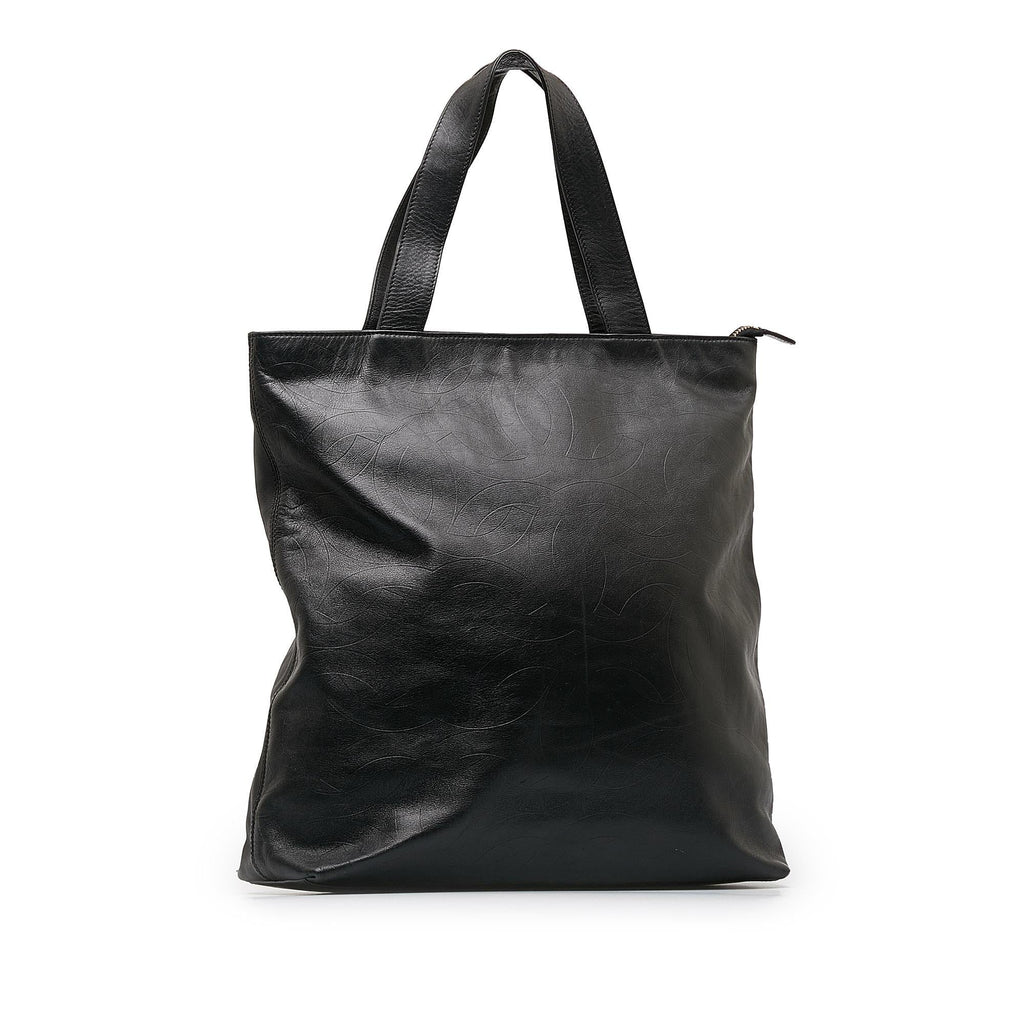 Chanel CC Lambskin Leather Tote (SHG-XkJzTx)