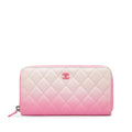 Chanel CC Lambskin Ombre Zippy Wallet (SHG-TlWg5V)