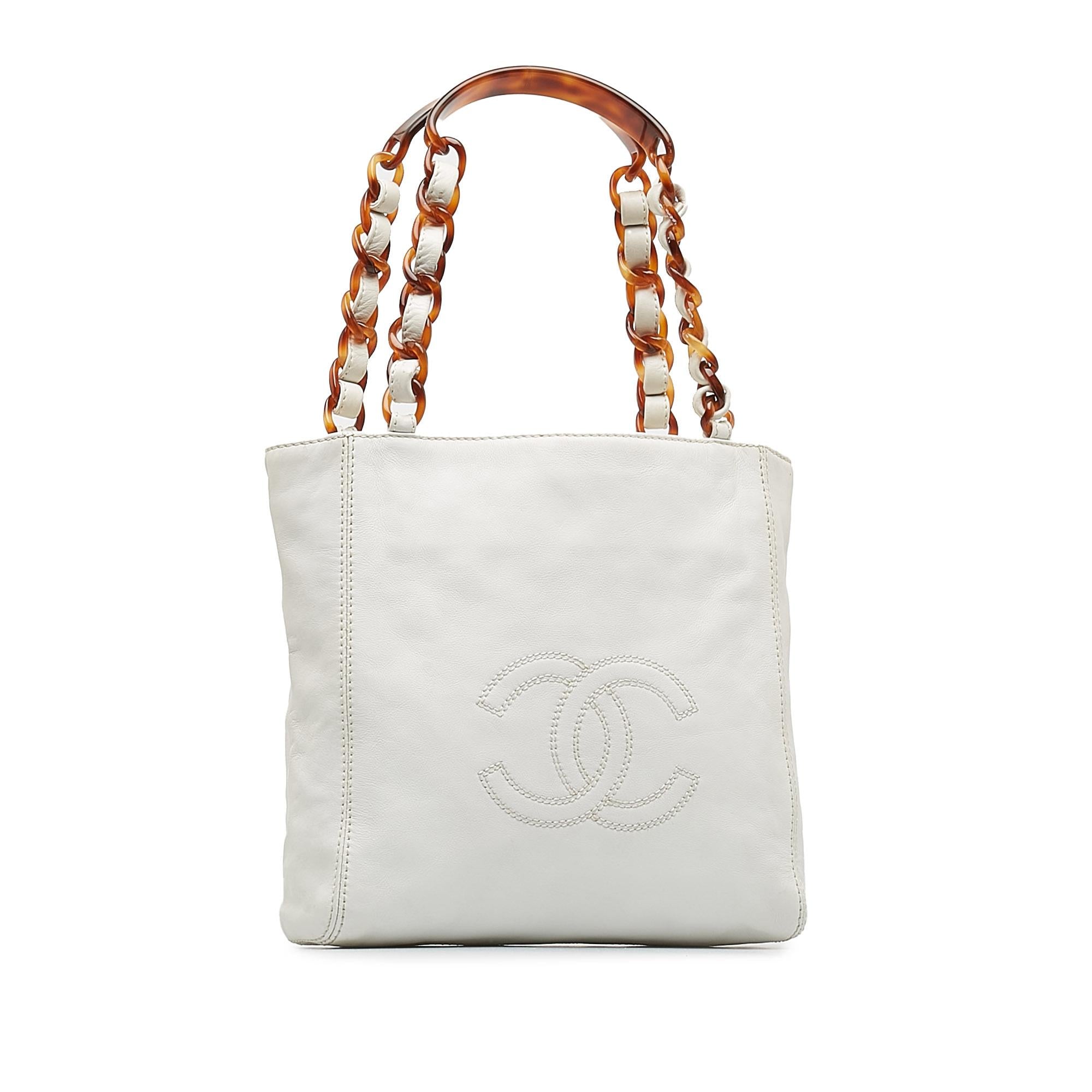Chanel CC Lambskin Tote Bag (SHG-4wiPOU)