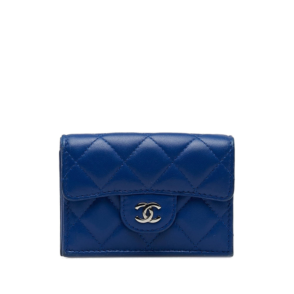 Chanel CC Lambskin Trifold Flap Wallet (SHG-pwFkiW)