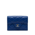Chanel CC Lambskin Trifold Flap Wallet (SHG-pwFkiW)