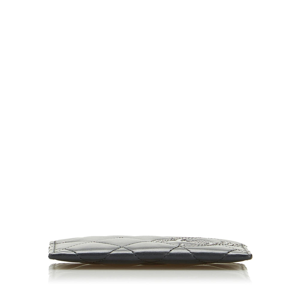 Chanel CC Matelasse Card Holder (SHG-cydmno)