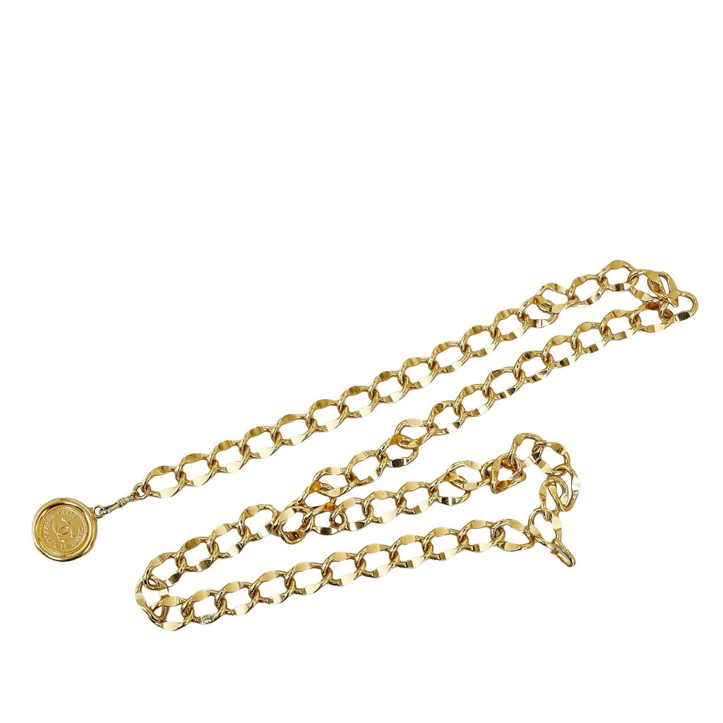 Chanel CC Medallion Chain-Link Belt - 36 / 92.00 (SHG-9jqQNh)