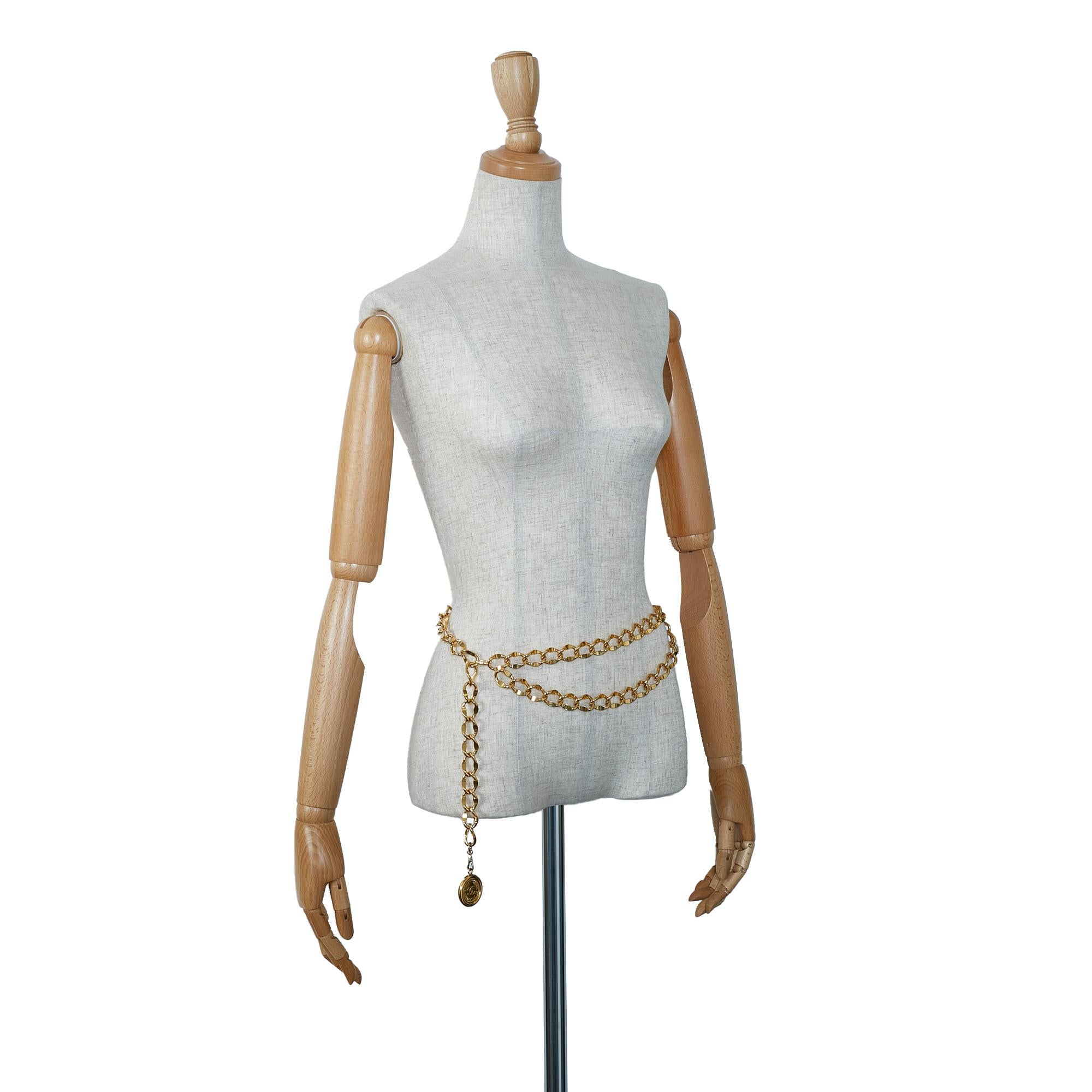 Chanel CC Medallion Chain-Link Belt - 36 / 92.00 (SHG-9jqQNh)