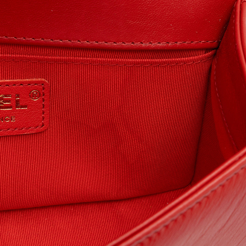 Chanel Calfskin Boy Small Flap Bag (SHF-OJg065)