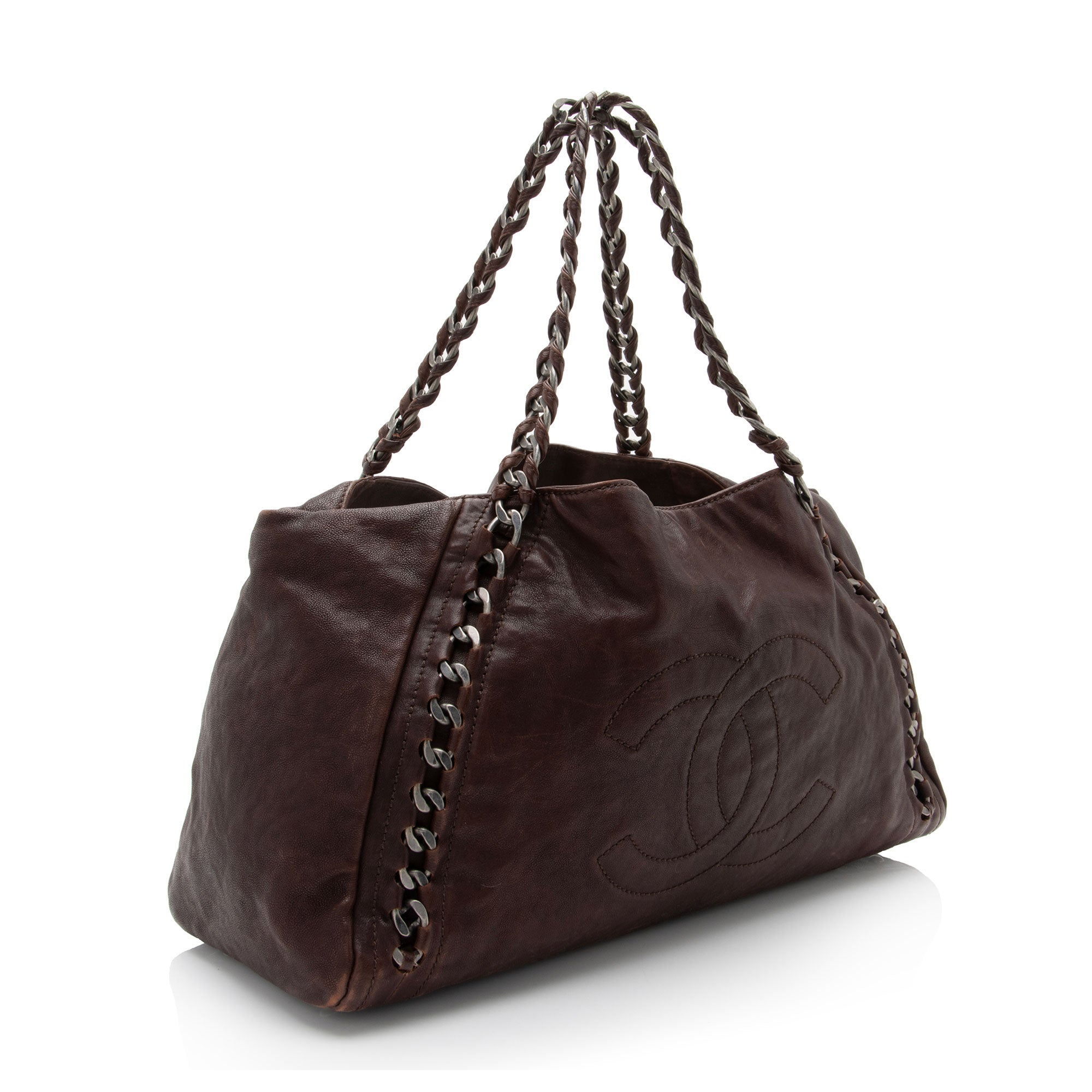 Chanel Calfskin Modern Chain CC Large Tote (SHF-PQHhp1)