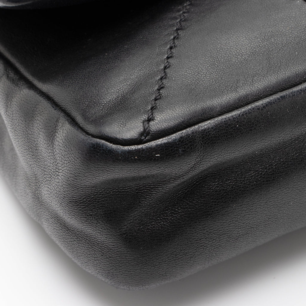 Chanel Calfskin Oversized Quilted CC Small Flap Bag (SHF-FRyV1T)