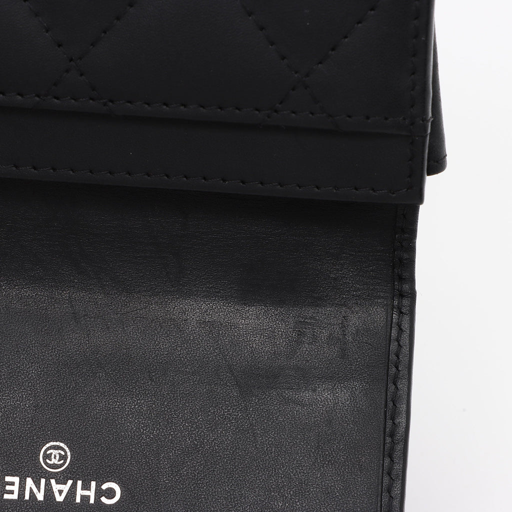 Chanel Calfskin Quilted Cambon Coin Case (SHF-iN8ZuB)