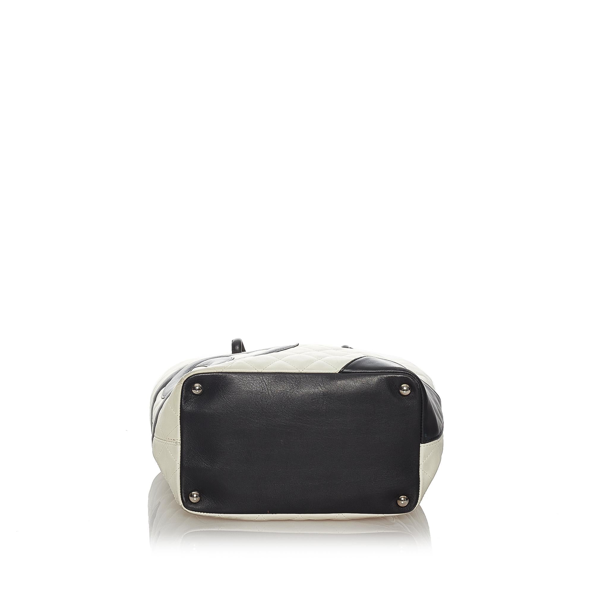 Chanel Cambon Ligne Lambskin Leather Tote Bag (SHG-27559)