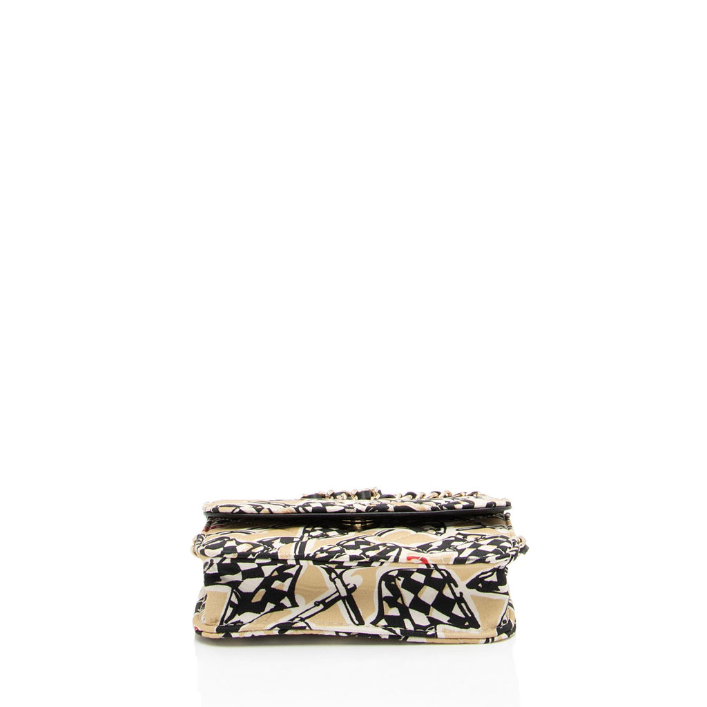 Chanel Canvas Check CC Flap Mini Wallet on Chain Bag (SHF-EUfiZA)