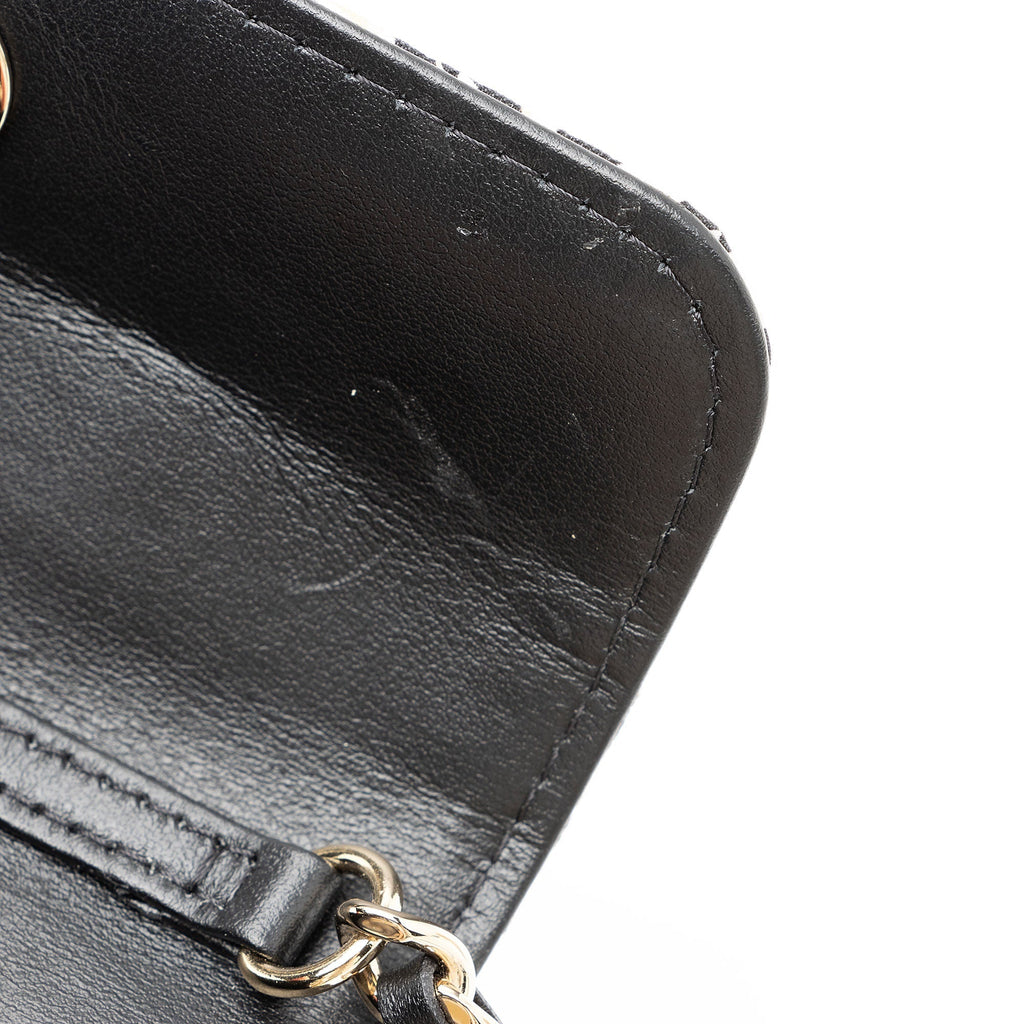 Chanel Canvas Check CC Flap Mini Wallet on Chain Bag (SHF-EUfiZA)