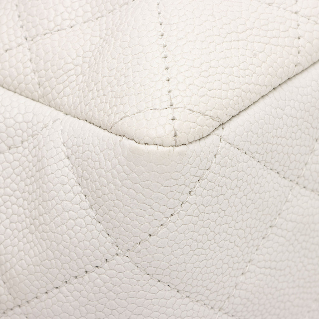 Chanel Caviar Leather Bijoux Chain Jumbo Single Flap Bag (SHF-JXTEcx)