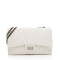 Chanel Caviar Leather Bijoux Chain Jumbo Single Flap Bag (SHF-JXTEcx)