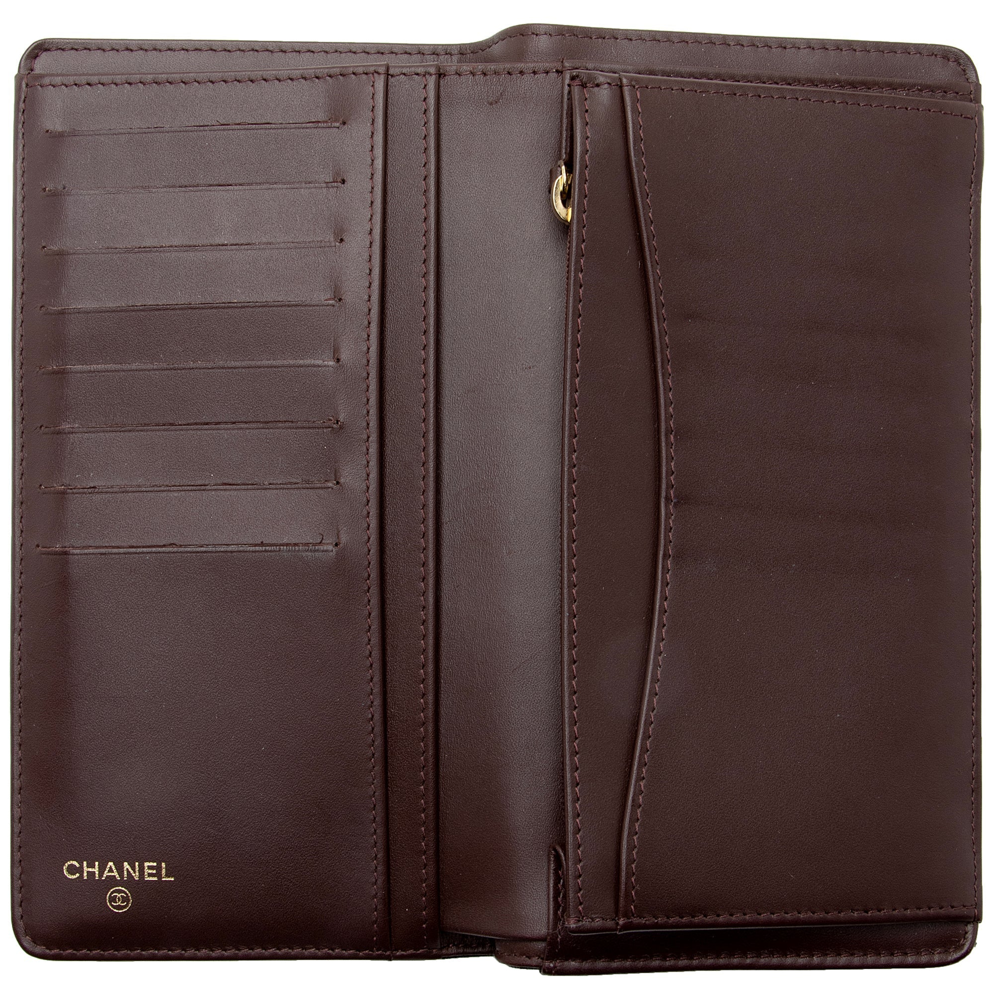 Chanel Caviar Leather CC Yen Wallet (SHF-xXH8cp)
