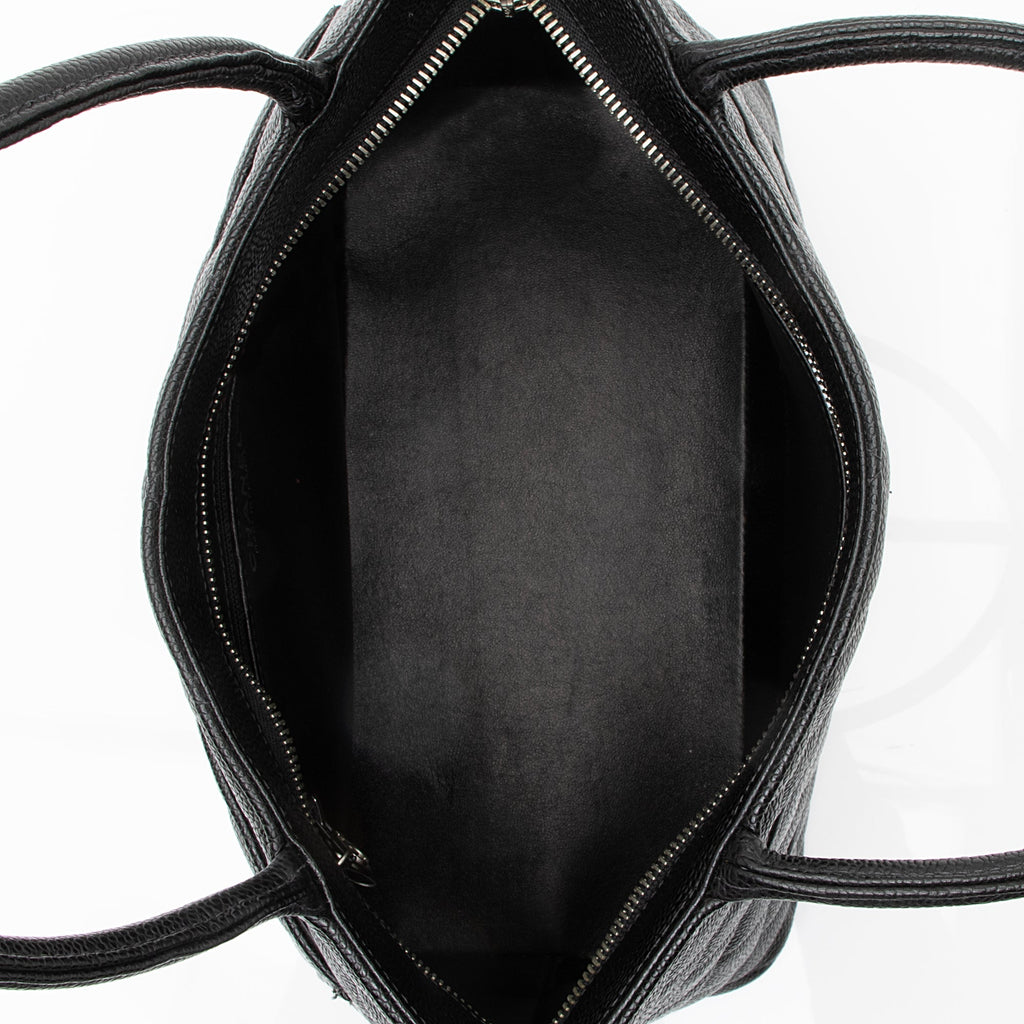 Chanel Caviar Leather Medallion Tote (SHF-23125)