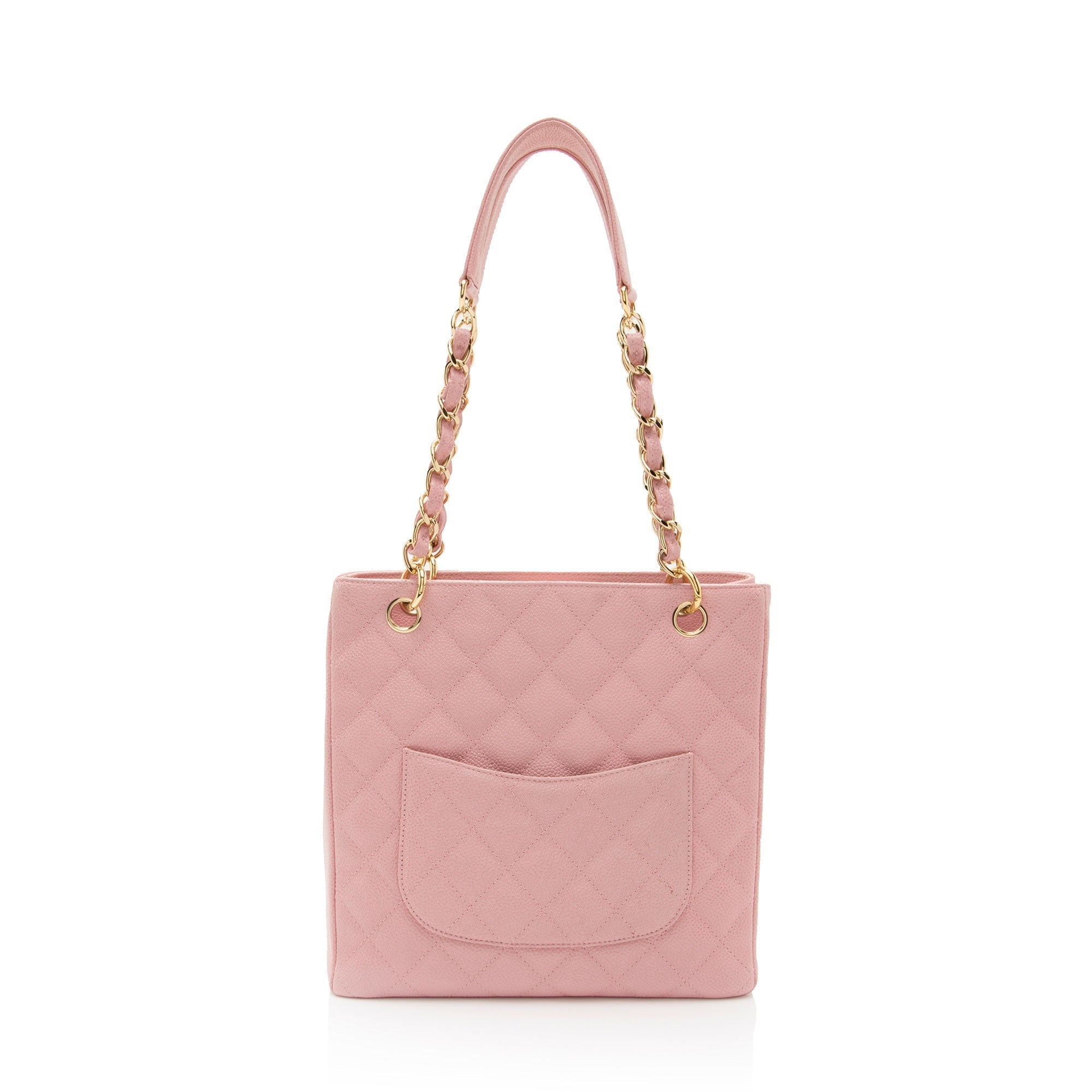 Chanel Caviar Leather Petite Shopping Tote (SHF-yT2Qvc)