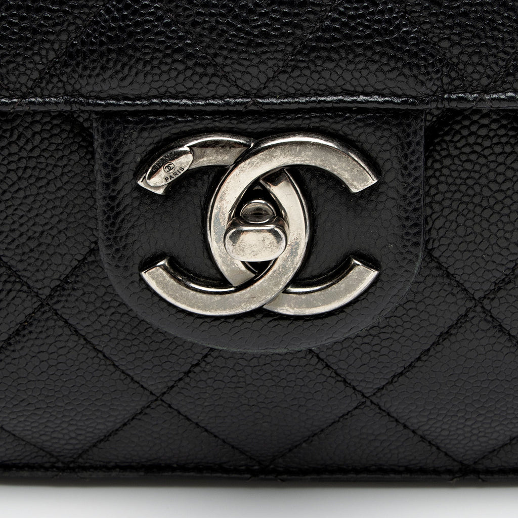 Chanel Caviar Leather Retro Class Medium Flap Bag (SHF-6qTNHe)